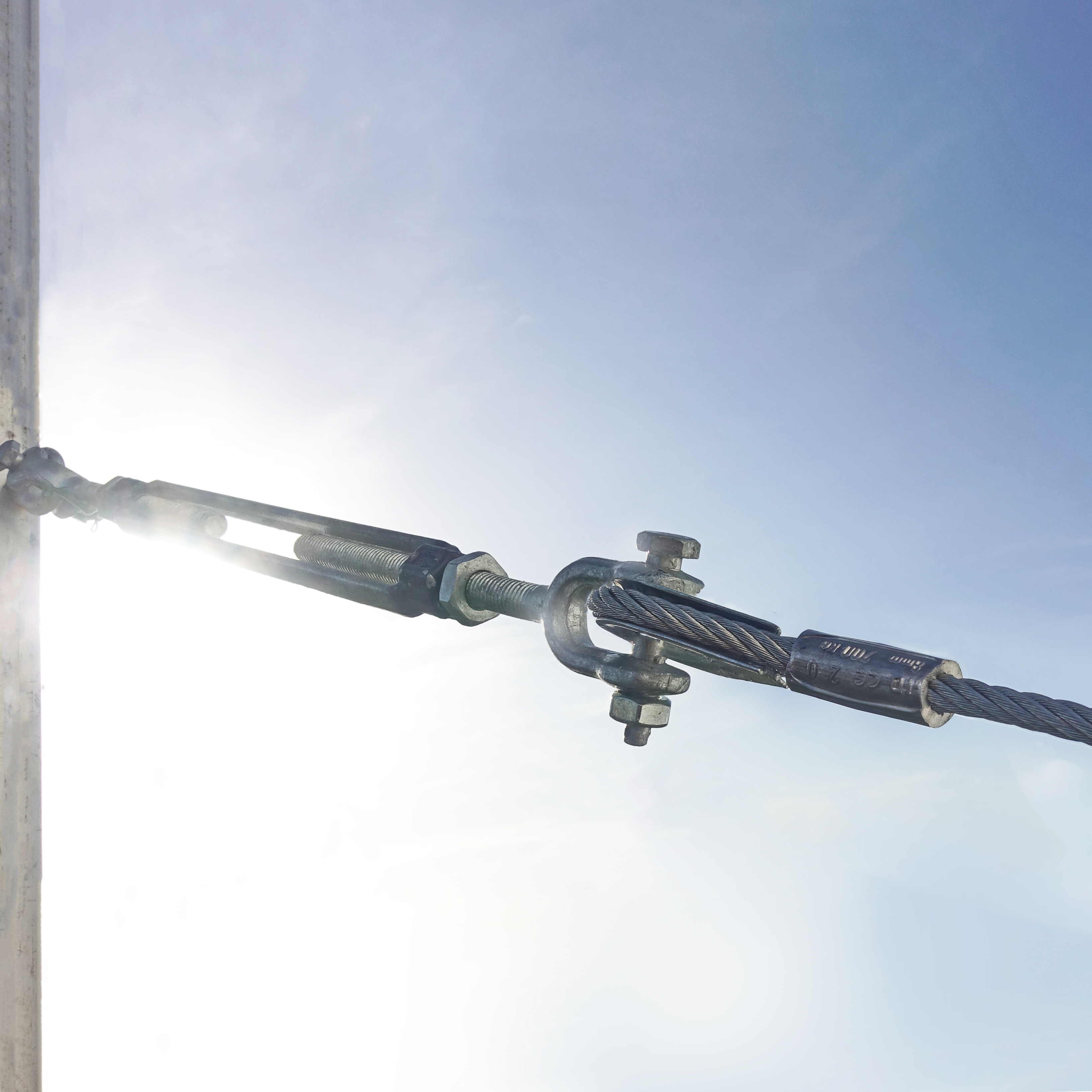 Stabile Seilspanner für Innen & Außenbereich M12, 4er Set Stahl Spannschloss Drahtspanner verstellbar 